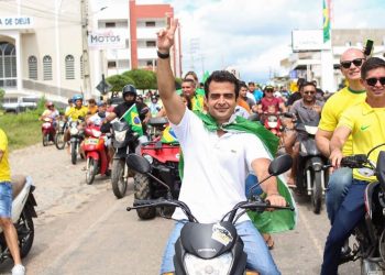 Bruno Roberto participa de motociata pró-Bolsonaro no município de São Bento