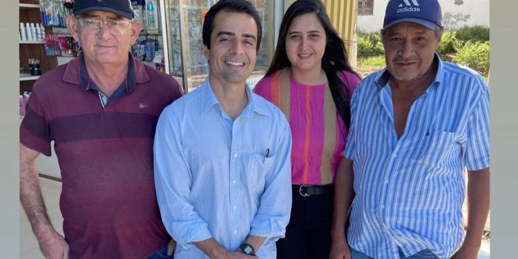 No Sertão, Bruno Roberto recebe o apoio do presidente da Câmara de Aparecida e mais dois vereadores