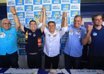 Em coletiva, Efraim anuncia apoio de Felipe Leitão