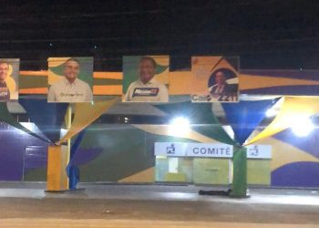 Após impasse com Cabo Gilberto, PL coloca foto de Caio da Federal em comitê na Capital