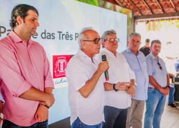 Ao lado do governador, Cícero Lucena autoriza construção do Parque das Três Ruas, nos Bancários