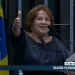 Às lágrimas, Nilda Gondim se despede do Senado e emociona Veneziano