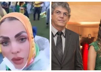 Ex-esposa de Ricardo Coutinho participa de atos terroristas em Brasília e leva filho do ex-casal