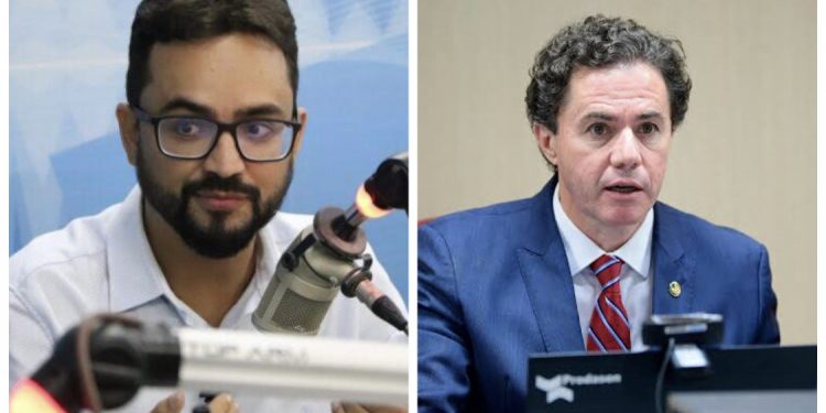 Tibério rebate Veneziano e acusa senador de utilizar 30 milhões em emendas para cooptar prefeitos para o MDB