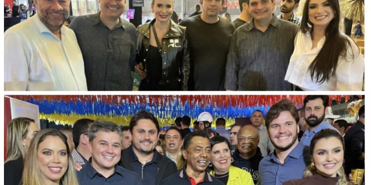 Bruno e Daniella dividem protagonismo político durante segundo dia do São João de CG