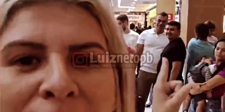 Confusão: esposa do ex-prefeito de Sapé dispara ofensas e chama Major Sidnei de ladrão