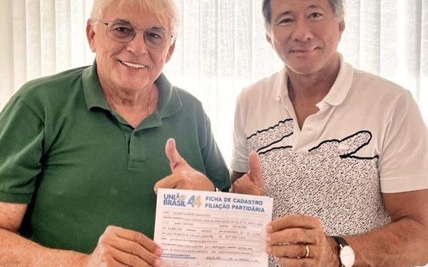 Gilbertão se filia ao União Brasil para concorrer à prefeitura de Sousa
