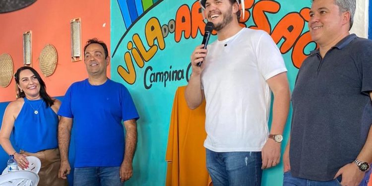 Emerson Cabral e Bruno Cunha Lima abrem oficialmente São João na Vila do Artesão