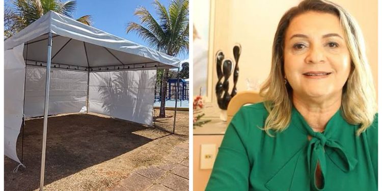 Magna Gerbasi gasta quase R$500 mil em aluguel de tendas sem licitação