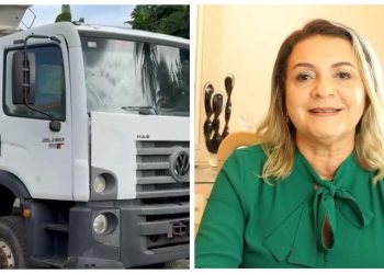 Em Rio Tinto, fornecedores retiram peças de caminhão após levarem calote da prefeitura