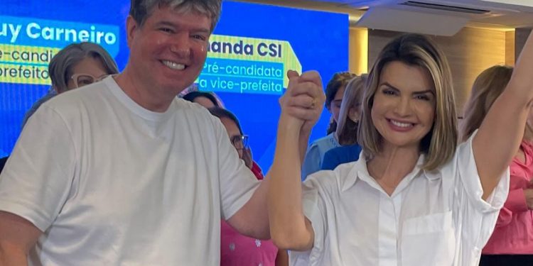 Ruy Carneiro anuncia Amanda CSI como pré-candidata a vice em JP