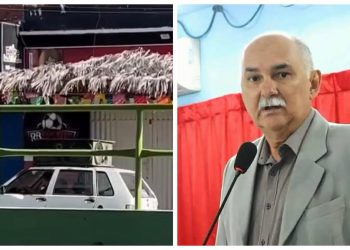 Professores contratam carro de som para cobrar prefeito de Santa Luzia após não pagamento de salários; assista