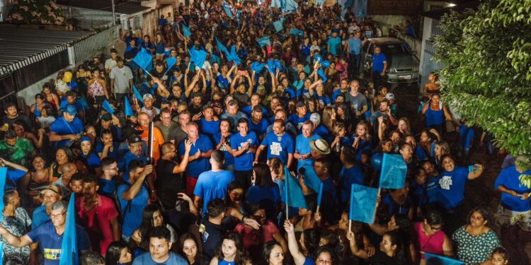 “Onda Azul” invade Santa Rita no primeiro arrastão da campanha de Jackson