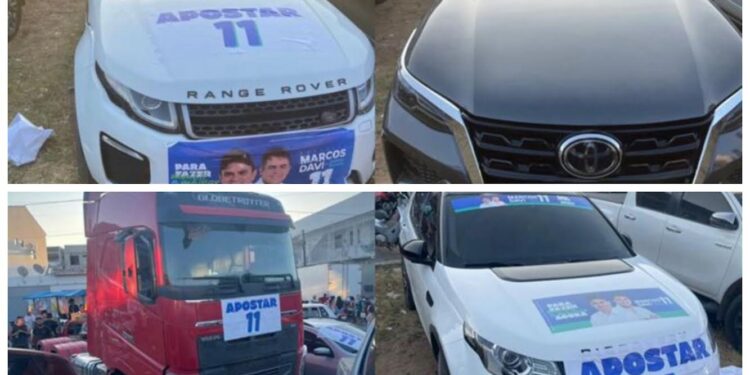 SW4, Evoque, Hilux, Rodotrem: oposição de São Bento coloca mais de 12 carros para apostar na vitória de Marcos Davi