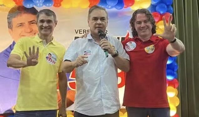 Campanha de Bruno reúne no mesmo palanque Cássio, Veneziano e Romero