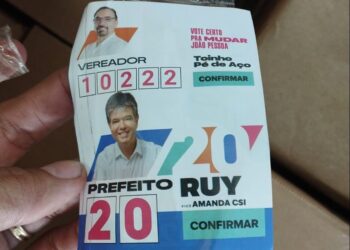 Justiça determina busca e apreensão de material gráfico irregular em comitês de Ruy