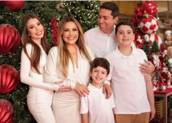 Felipe Leitão e Tacyana Leitão abrem temporada de festejos natalinos em vídeo com a família