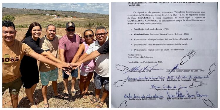 Reviravolta no Conde: vereadores fecham acordo e definem mesa diretora da Câmara