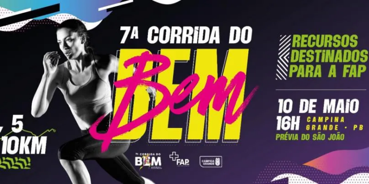 7ª edição da Corrida do Bem de Campina Grande será em maio; inscrições estão abertas