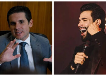 Hugo Motta e Gusttavo Lima têm conversa reservada em Nova York sobre futuro político do cantor