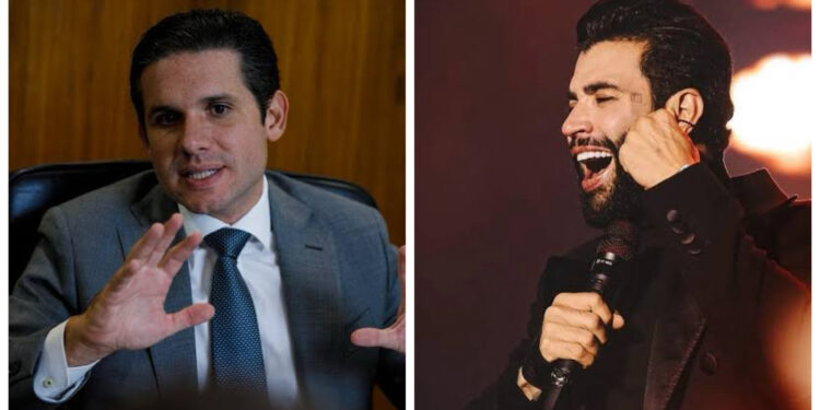 Hugo Motta e Gusttavo Lima têm conversa reservada em Nova York sobre futuro político do cantor