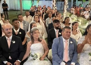 Emoção e amor no ar: 20 casais dizem “sim” no 3º Casamento Comunitário de Lucena