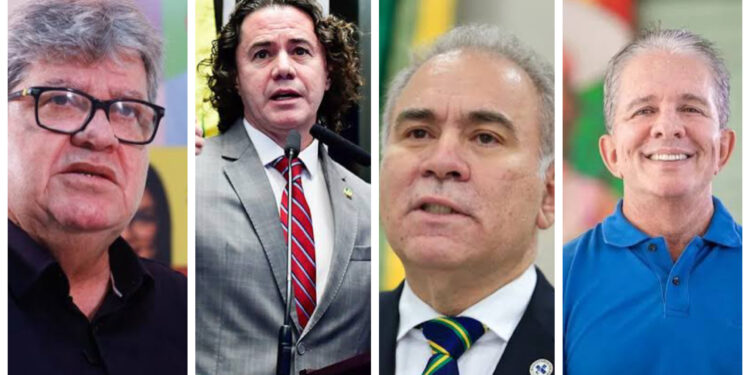 João Azevêdo lidera disputa para o Senado na Paraíba, seguido por Veneziano, Queiroga e Nabor