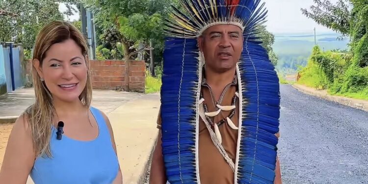 Governo da Paraíba inicia asfaltamento na Aldeia Jaraguá após pedido do cacique Sandro e da deputada Danielle do Vale