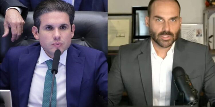 Motta barra manobra do PL para tornar Eduardo Bolsonaro líder da Minoria e deputado pode ser cassado