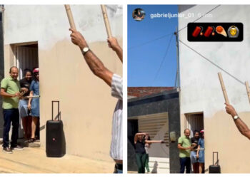 Prefeito cassado comemora cassação de seis vereadores aliados com fogos de artifício, na Paraíba
