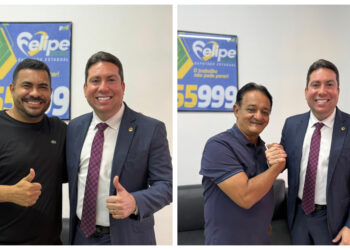 Felipe Leitão amplia base política em Santa Rita e fecha com ex-vereador e suplente