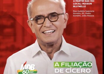 Cícero oficializa retorno ao MDB em evento nesta segunda com lideranças nacionais e possíveis ‘surpresas’