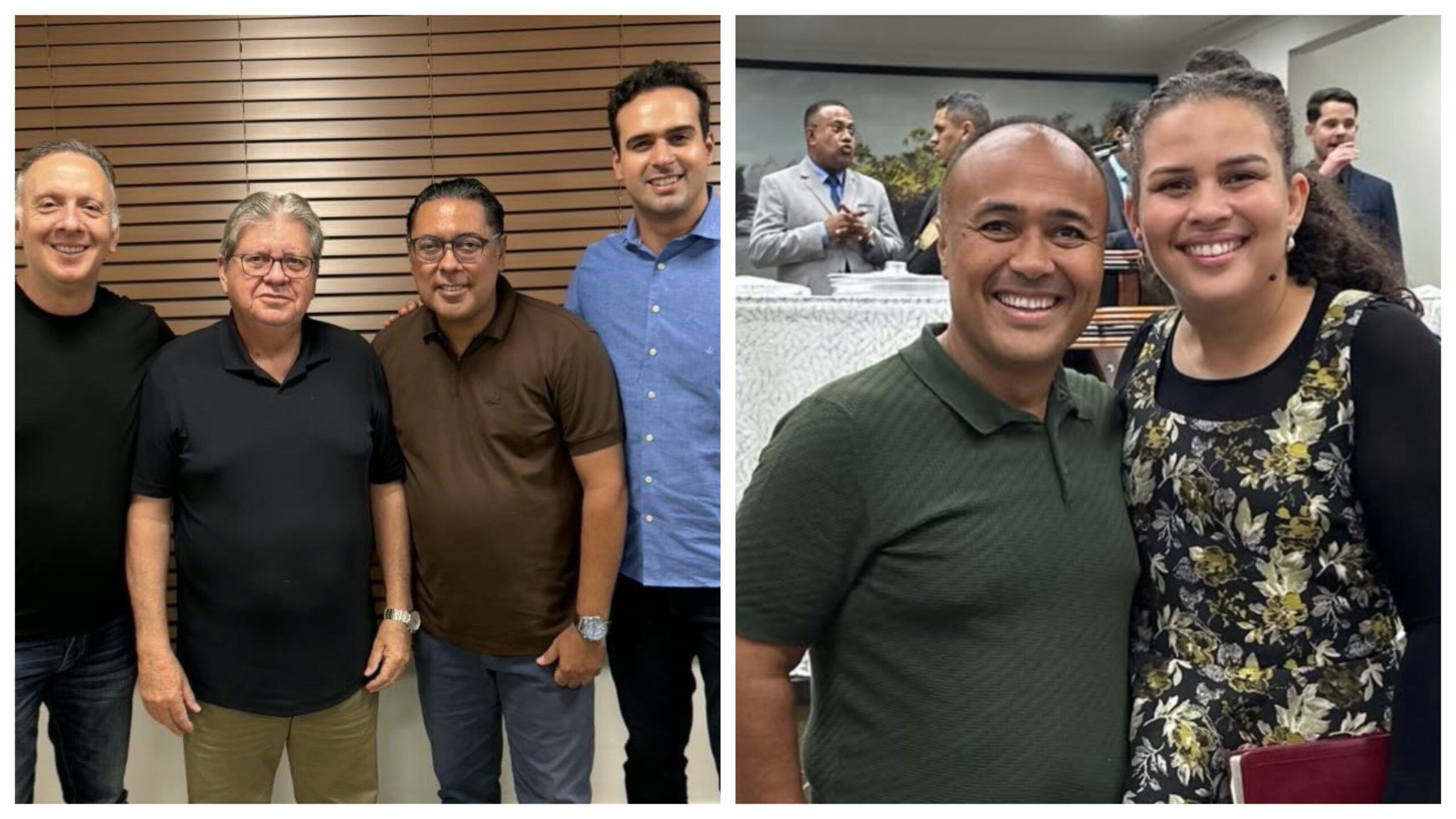 Domingo movimentado em Bayeux: ex-prefeitos Jefferson Kita e Luciene de Fofinho rompem com família Leitão