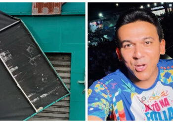 Bloco da Prefeitura de Santa Rita termina em destruição de loja em Tibiri e revolta comerciante