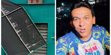 Bloco da Prefeitura de Santa Rita termina em destruição de loja em Tibiri e revolta comerciante