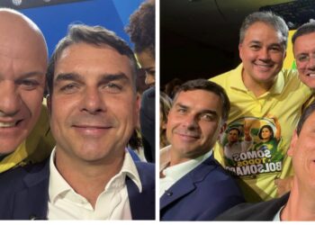 Cabo Gilberto e Efraim participam de convenção nacional do PL que oficializou candidatura de Flávio Bolsonaro
