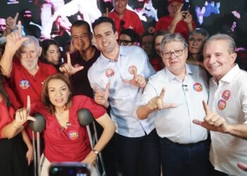 Com presença de Ricardo e Veneziano, PT homologa apoio a Lucas, João e Nabor em convenção estadual