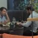 Bastidores: Léo Bezerra e Bruno vão à mesa no Gulliver e geram especulações sobre qual o “prato” do almoço