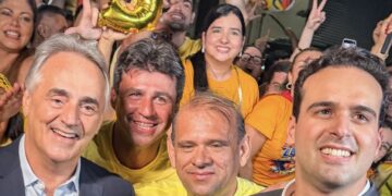 De olho na vice, Cartaxo cola em Lucas nos debates