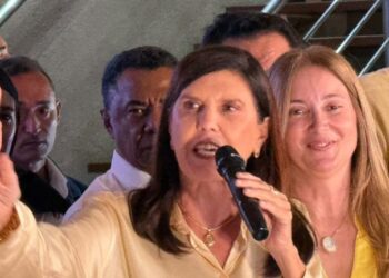 Lígia Feliciano faz primeira aparição como vice de Lucas